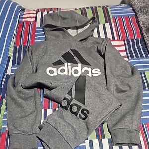 Adidas Kids Grey Hoodie
